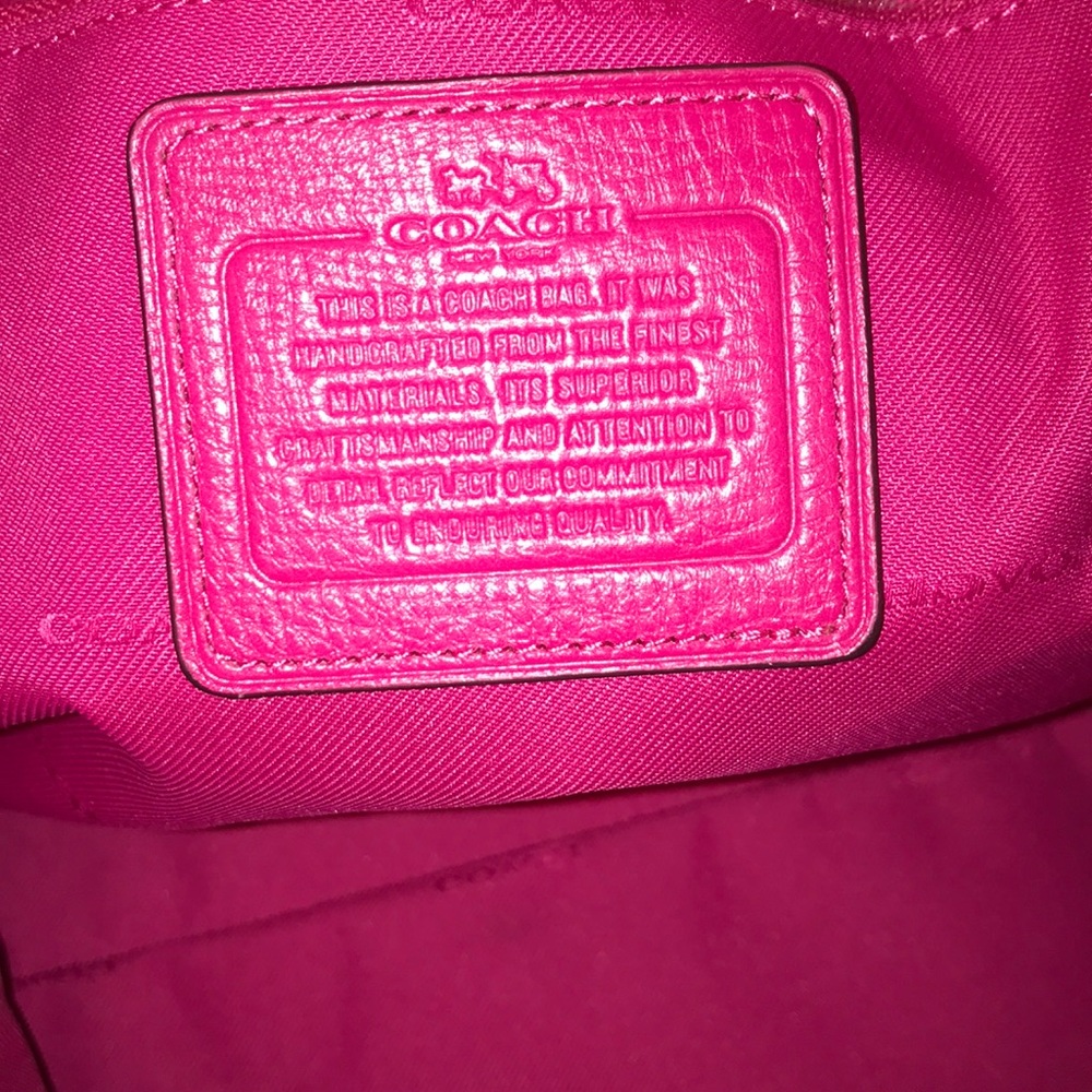 Authentic Coach Handbag Pink - Picture 5 of 5